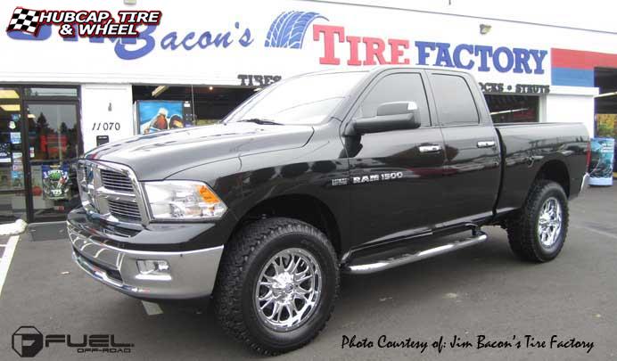vehicle gallery/dodge ram 1500 fuel throttle d512 0X0  Chrome wheels and rims